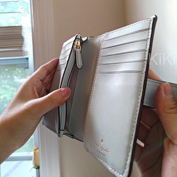 Kate Spade Phoebe Floral Applique Turnlock Medium Wallet KK250 - Picture 4 of 8